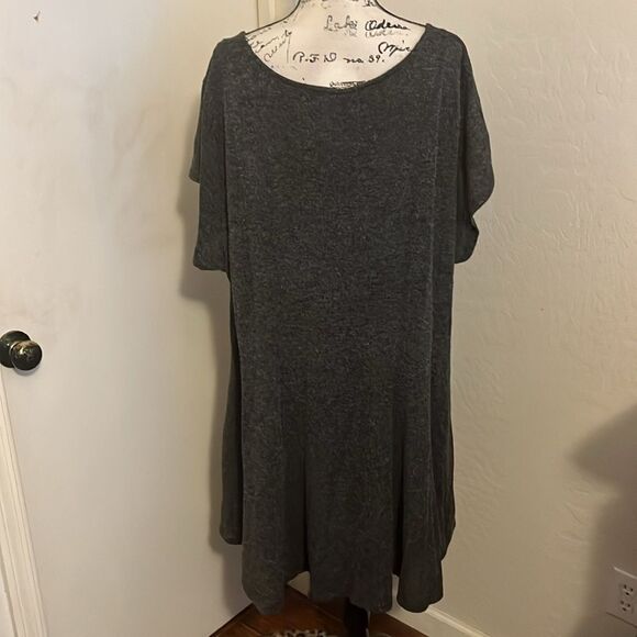 Torrid Gray Flute Hacci Skater Pullover Dress Casual Contemporary Brand New - Picture 3 of 9